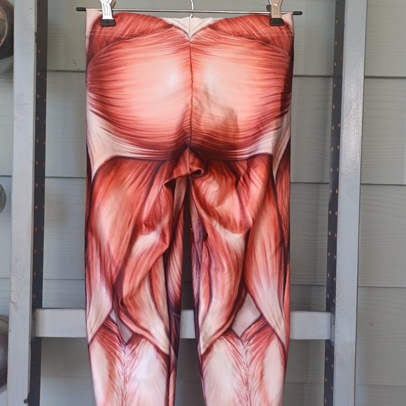 BlackMilk High-Waisted Supershine Muscled Leggings - Picture 6 of 14